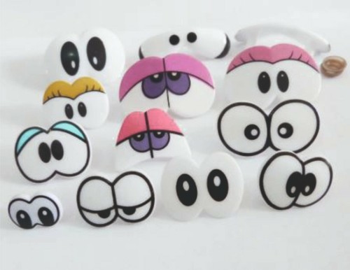 Sicherheitsaugen cartoon toy - cartoon,