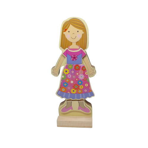 Ankleidepuppe aus holz - aus,
